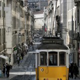Lissabon portugal tram
