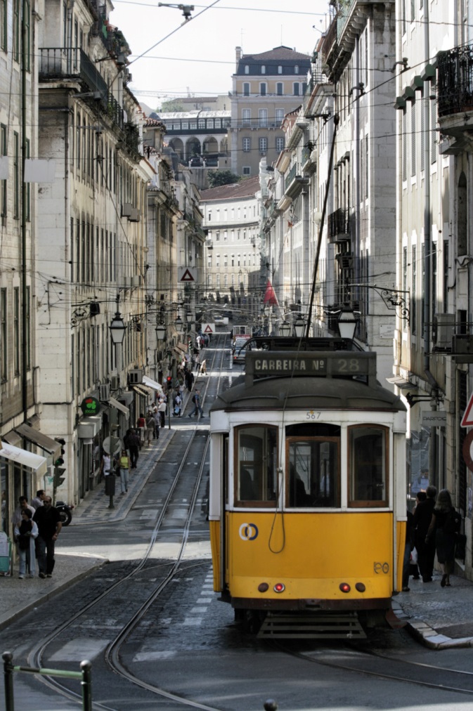 Lissabon portugal tram