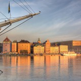 Stockholm met schip