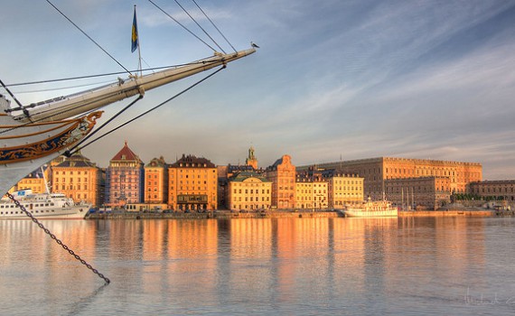 Stockholm met schip
