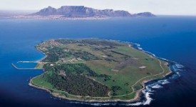 robbeneiland vanuit de lucht