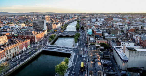 Dublin overzichtsfoto stad