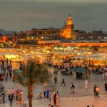 marrakech in de avond