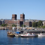 Oslo gezien vanaf de Oslofjord