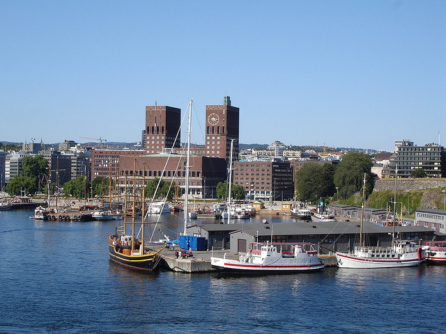 Oslo gezien vanaf de Oslofjord
