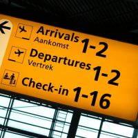 Bord vertrekken Schiphol