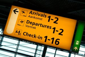 Bord vertrekken Schiphol