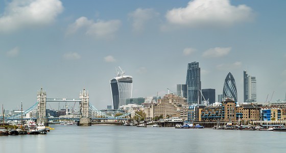 Londen skyline towerbridge