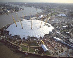 o2 arena thames londen