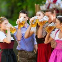 Bier drinken in Munchen