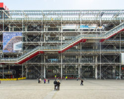 centre georges pompidou in parijs.