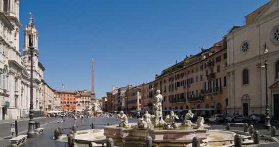 Piazza Navona kaart bezienswaardigheden Rome