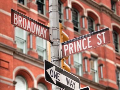 streetname signs shopping new york