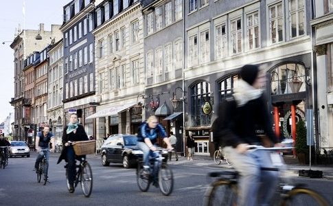 Kopenhagen fietsen straat