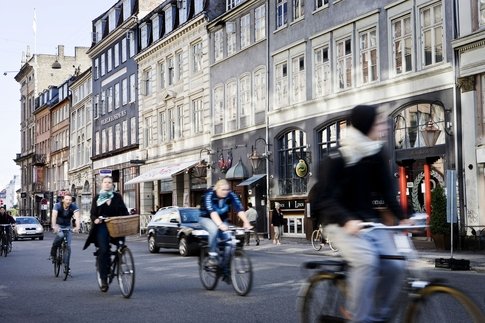 Kopenhagen fietsen straat