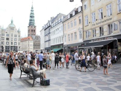 Stroget Winkelstraat Kopenhagen